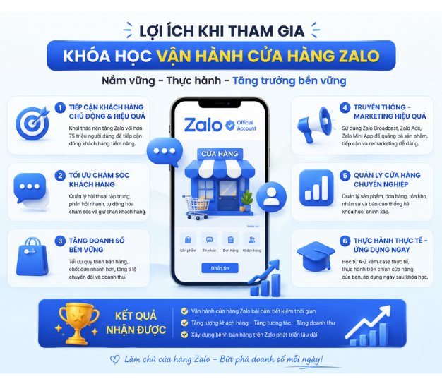 Lợi ích khóa học Cửa hàng Zalo 3